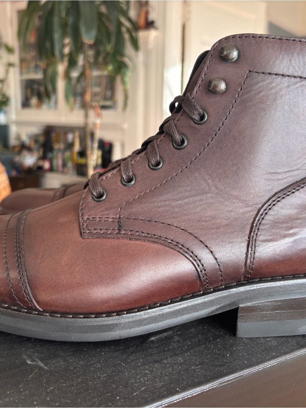 Thursday Boot Company Captain Boots in Old English Brown Leather - Picture 2 of 8